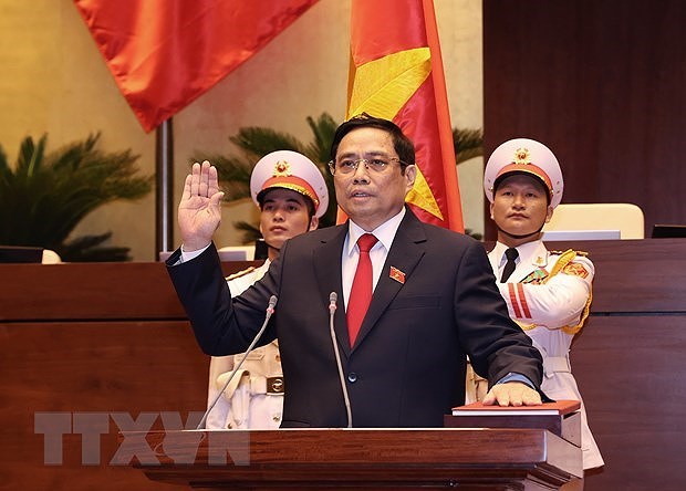 Prime Minister Pham Minh Chinh receives congratulation from Cambodian ...