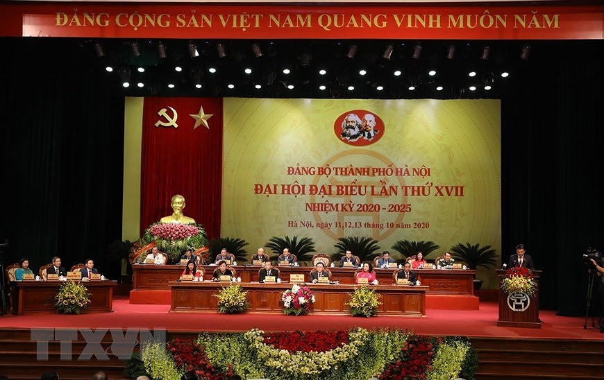 Party General Secretary attends Hanoi Party Congress hinh anh 5