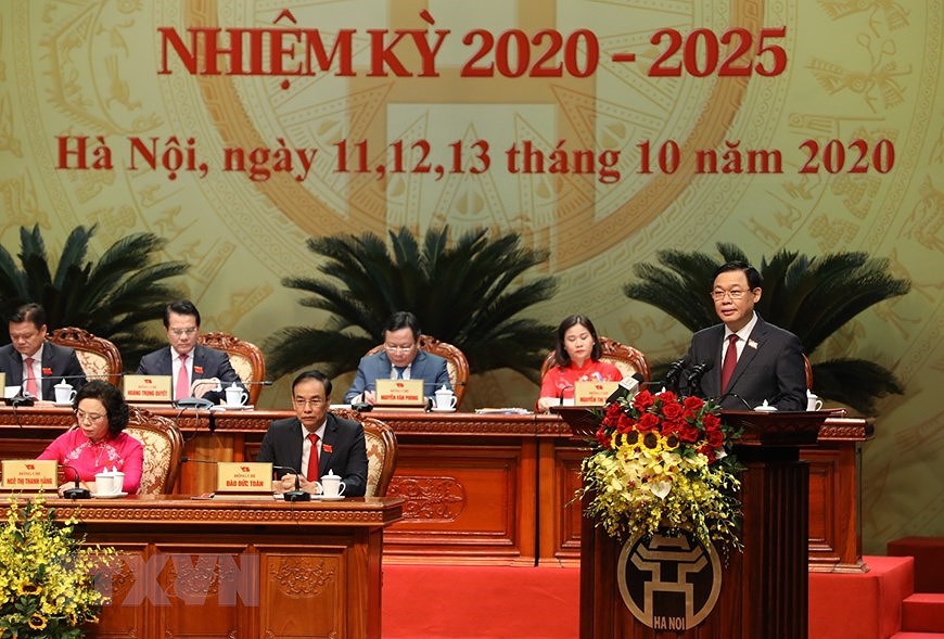 Party General Secretary attends Hanoi Party Congress hinh anh 6