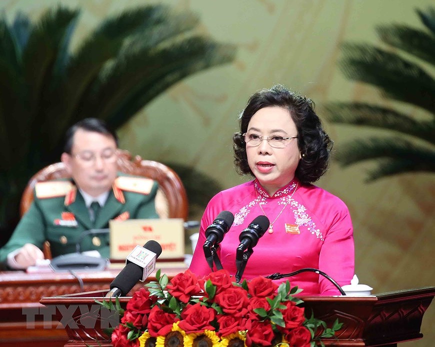 Party General Secretary attends Hanoi Party Congress hinh anh 9