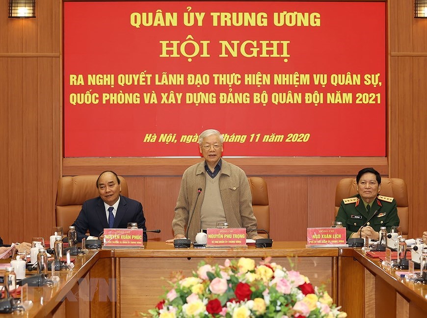 Party leader chairs Central Military Commission’s meeting hinh anh 3