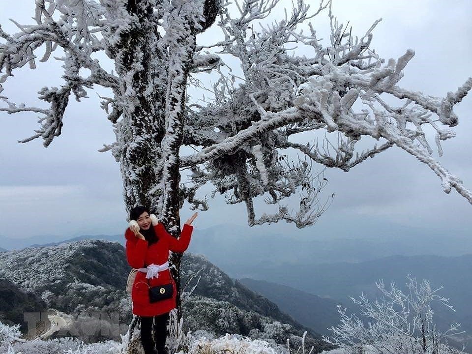 Northern mountain covered with ice as temperature drops to -9°C hinh anh 3