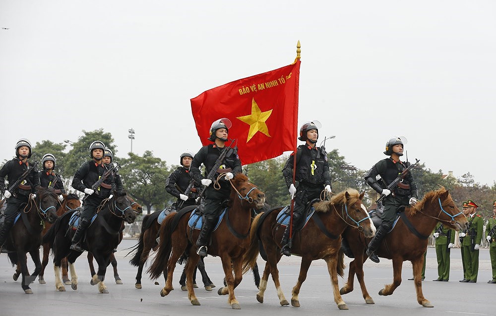 Armed forces hold rehearsal ahead of 13th National Party Congress hinh anh 3