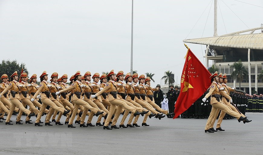 Armed forces hold rehearsal ahead of 13th National Party Congress hinh anh 6