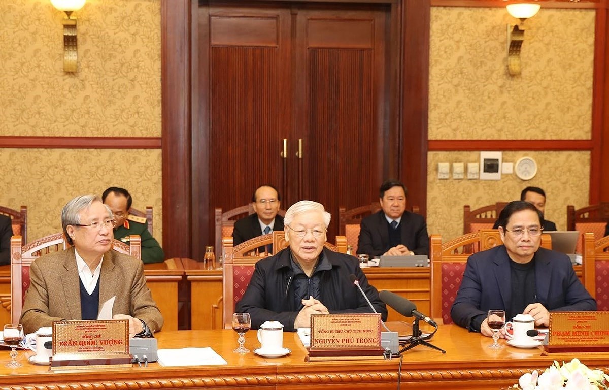 Top leader chairs meeting of Party Central Committee’s Secretariat hinh anh 1