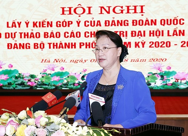 Top legislator makes suggestions to Hanoi’s draft political report hinh anh 1