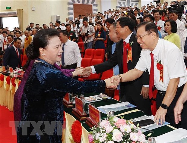 Top legislator hails patriotism emulation movement in Thai Nguyen hinh anh 1