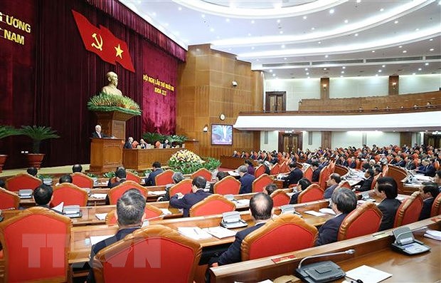 Personnel matters in focus on fourth working day of Party Central Committee’s 13th session hinh anh 1
