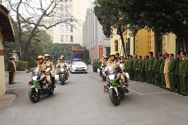 Hanoi’s police begin task of ensuring security for National Party Congress hinh anh 1