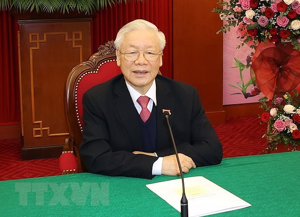 Cambodian leader congratulates Vietnam on success of 13th National Party Congress hinh anh 1