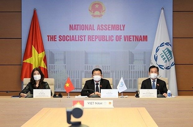 Vietnam attends IPU's virtual meeting on peace, security issues hinh anh 1