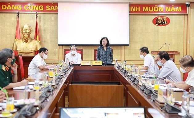 Steering committee discusses plan on developing grassroots Party units hinh anh 1