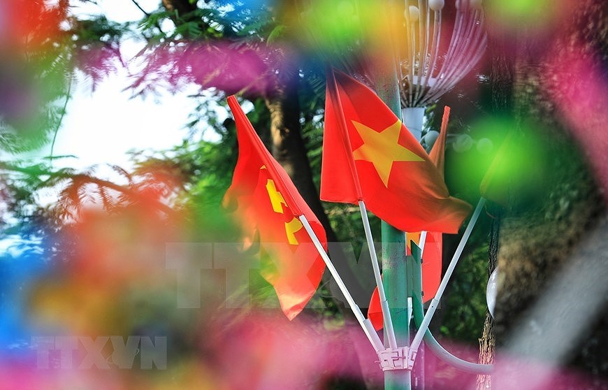 Hanoi streets colourful to celebrate National Day hinh anh 8