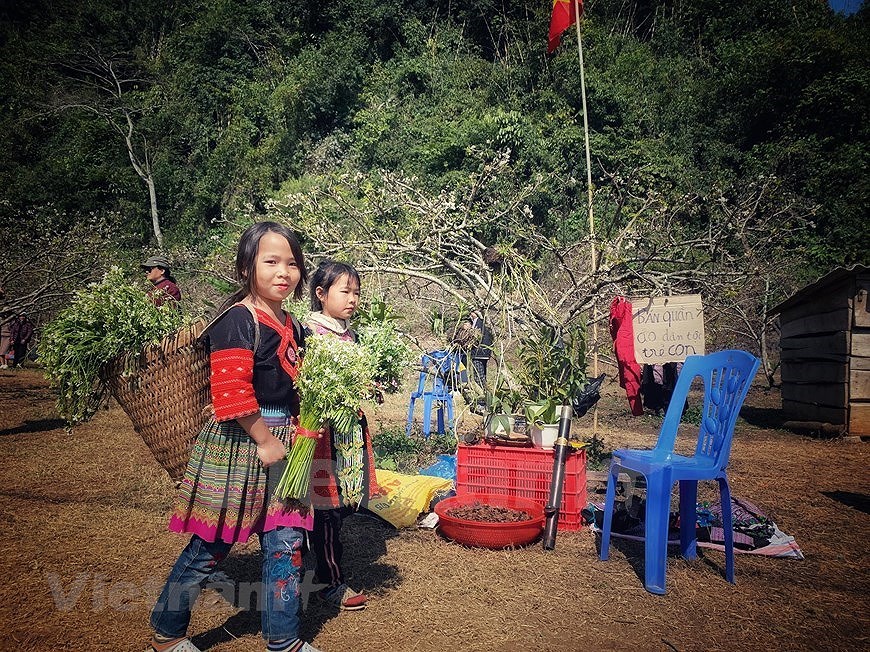 Les enfants des zones montagneuses du Nord-Ouest portent des couleurs printanieres hinh anh 5