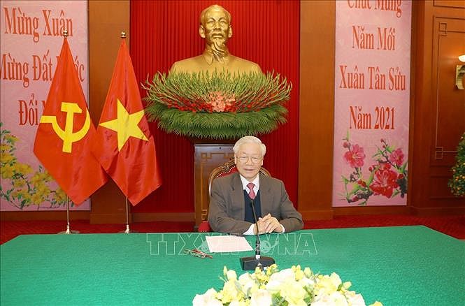 Vietnam-Chine : conversation telephonique entre Nguyen Phu Trong et Xi Jinping hinh anh 1