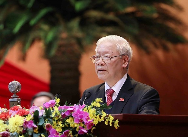 Felicitations au secretaire general du Parti et president vietnamien Nguyen Phu Trong hinh anh 1