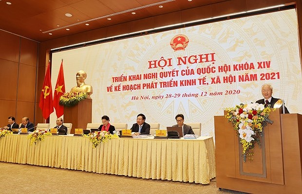 Nguyen Phu Trong exhorte a promouvoir le Renouveau et la mise en œuvre des taches fixees hinh anh 2