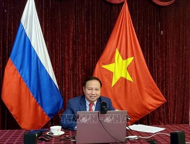 Webinaire en Russie sur le role du Vietnam avant le XIIIe Congres du PCV hinh anh 1