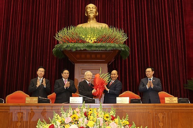 Nguyen Phu Trong reelu Secretaire general du Comite central du Parti hinh anh 2