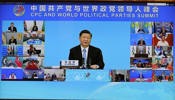 Le leader du Parti au Sommet entre le PCC et les Partis politiques du monde hinh anh 3