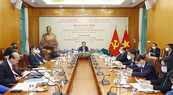 Webinaire sur le President Ho Chi Minh, le Parti communiste francais et Marseille hinh anh 2