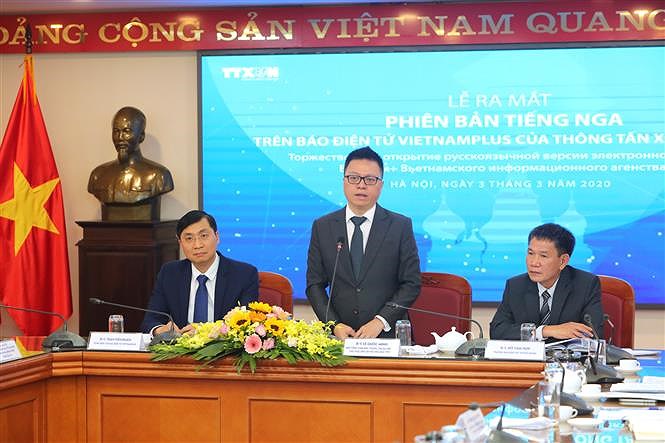 Официальное открытие русскоязычнои версии электроннои газеты ВьетнамПлюс hinh anh 5