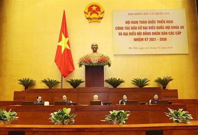 Руководитель Вьетнама просит сосредоточить усилия, чтобы гарантировать успех всеобщих выборов hinh anh 2