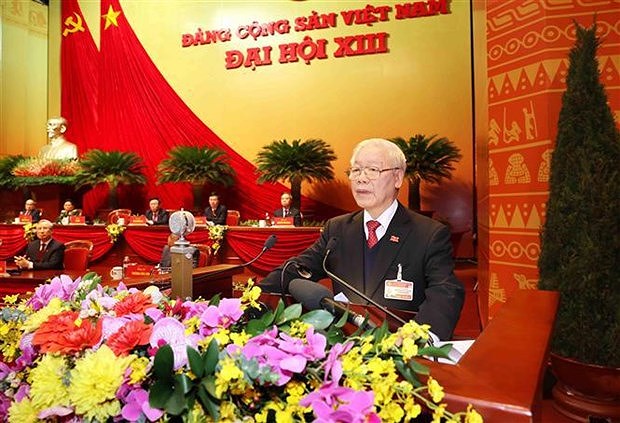 XIII всевьетнамскии съезд КПВ принял резолюцию hinh anh 1
