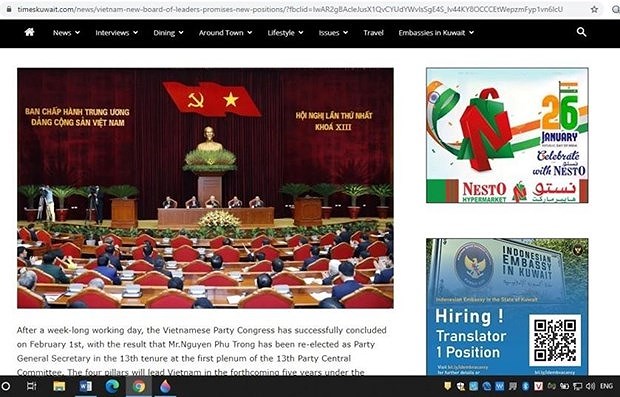 Times Kuwait: Вьетнам скоро построит могущественную страну hinh anh 1