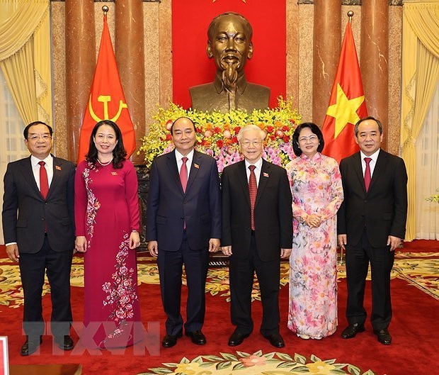 Церемония передачи полномочии президента государства hinh anh 1