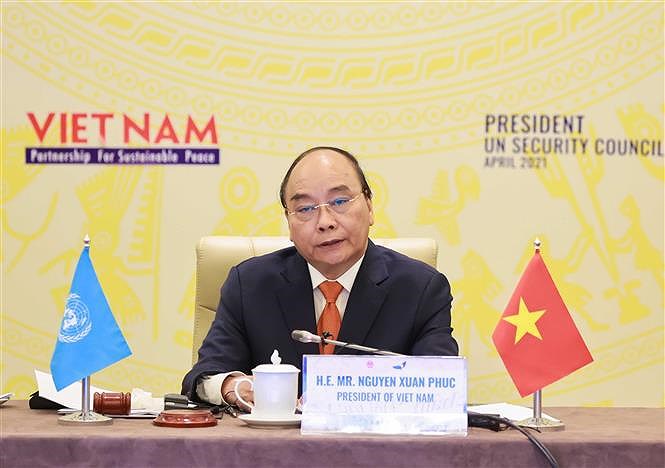 Президент Вьетнама провел дискуссию СБ ООН: Доверие и диалог – решение для стабильного мира hinh anh 3