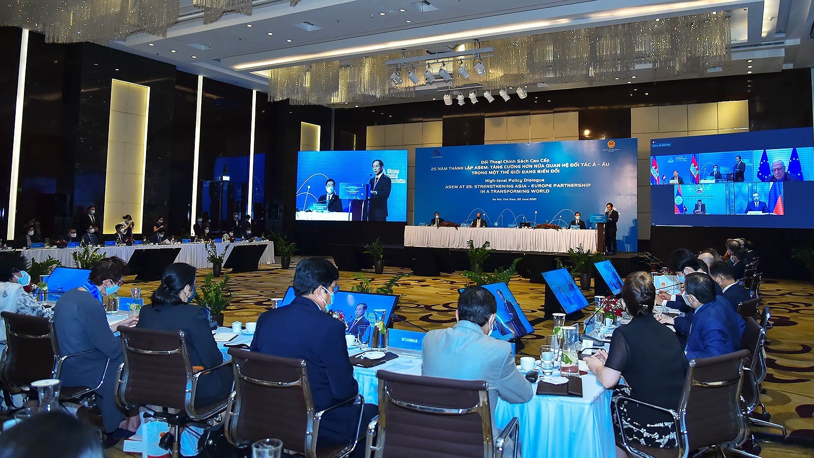Политическии диалог АСЕМ - «25-я годовщина АСЕМ: укрепляя партнерство между Азиеи и Европои в трансформирующемся мире» hinh anh 3