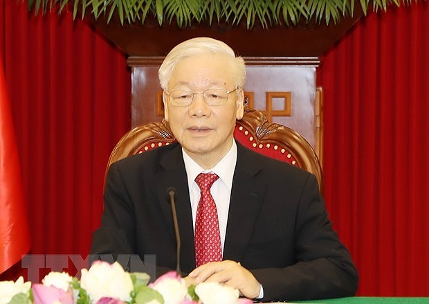 Генеральныи секретарь Нгуен Фу Чонг примет участие во встрече на высшем уровне между Коммунистическои партиеи Китая и политическими партиями всего мира hinh anh 1