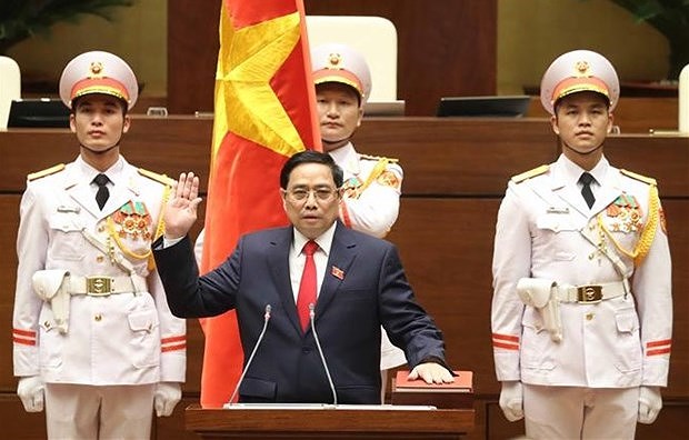 Национальное собрание Вьетнама избрало г-на Фам Минь Тьиня премьер-министром hinh anh 1