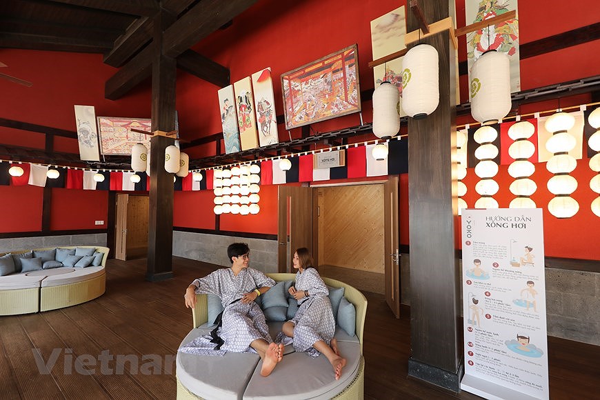 Курорт с горячими источниками в японском стиле в Куангнине hinh anh 15