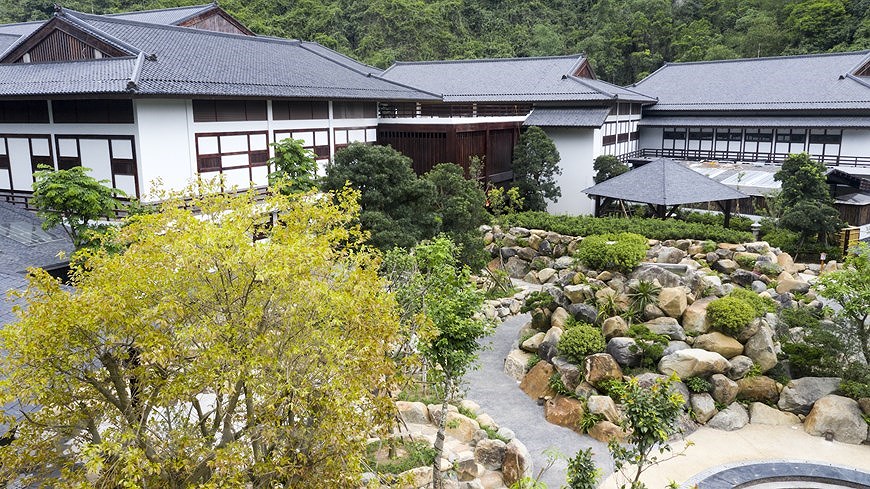Курорт с горячими источниками в японском стиле в Куангнине hinh anh 6