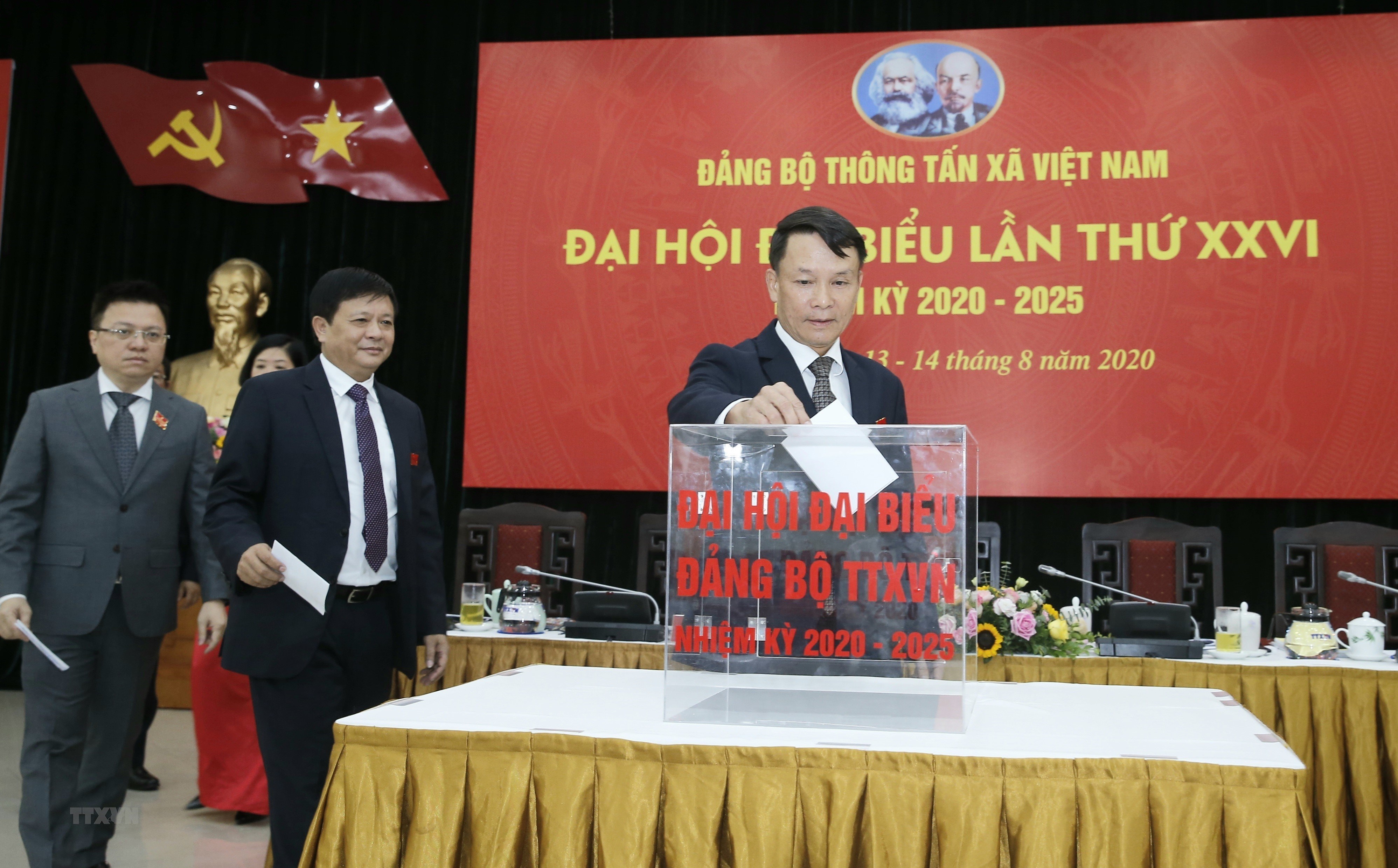 [Photo] Dai hoi dai bieu Dang bo Thong tan xa Viet Nam lan thu XXVI hinh anh 13