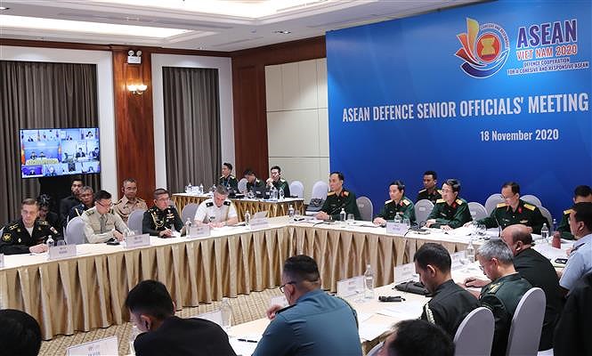 组图：东盟高级国防官员工作小组扩大会议 (ADSOM+WG)以视频形式召开 hinh anh 1