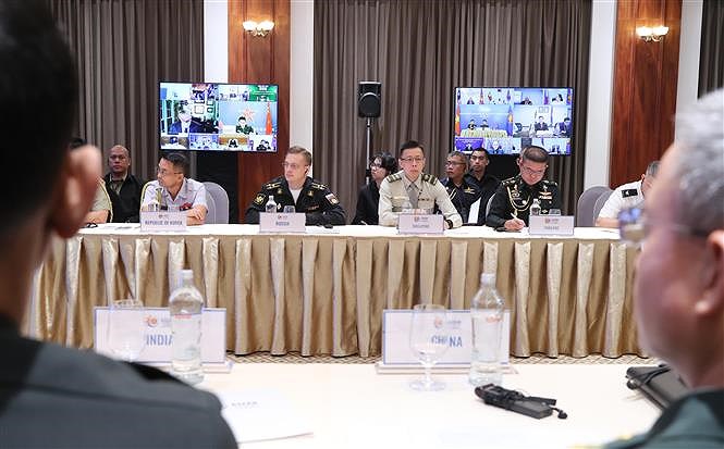 组图：东盟高级国防官员工作小组扩大会议 (ADSOM+WG)以视频形式召开 hinh anh 3