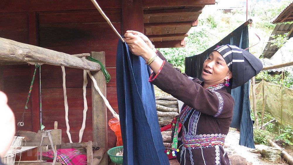组图：莱州省努力保护傣仂族同胞传统织锦手工业 hinh anh 5