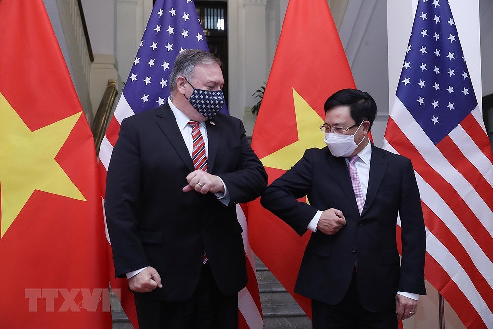 组图：越南政府副总理兼外长范平明与美国国务卿蓬佩奥举行会谈 hinh anh 4