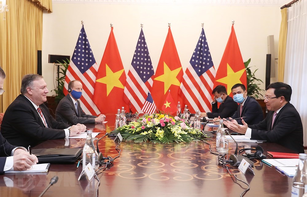 组图：越南政府副总理兼外长范平明与美国国务卿蓬佩奥举行会谈 hinh anh 5