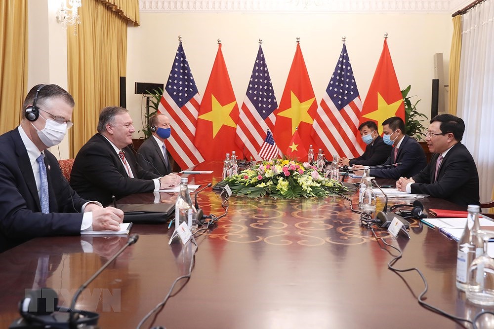 组图：越南政府副总理兼外长范平明与美国国务卿蓬佩奥举行会谈 hinh anh 6