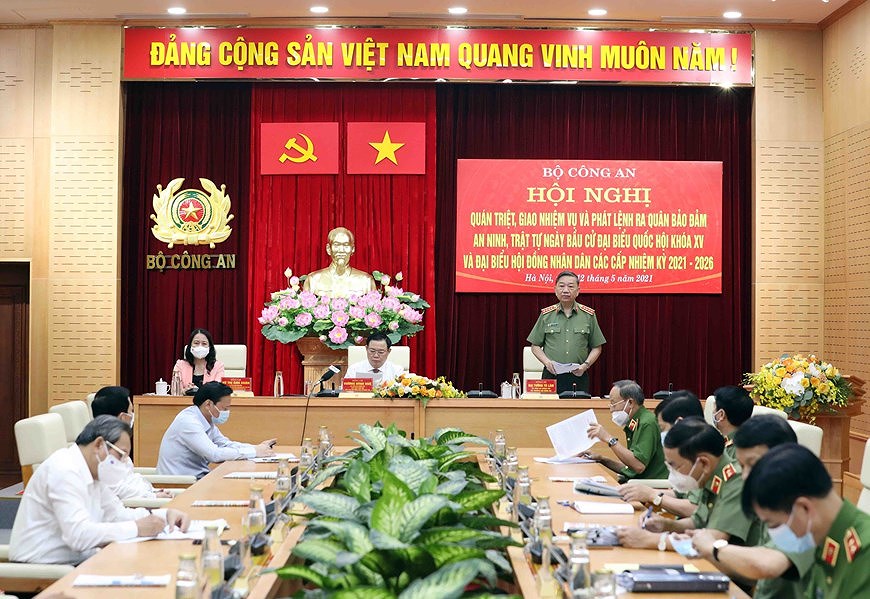 组图：越南公安力量竭尽全力确保选举安全 hinh anh 5