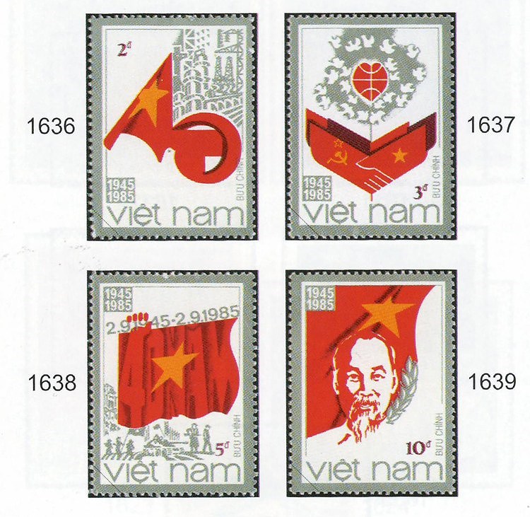 组图：邮票上的胡志明主席形象 hinh anh 6