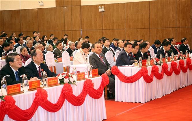 迎接越共十三大：政府副总理张和平出席越共岘港市第二十二次代表大会 hinh anh 2