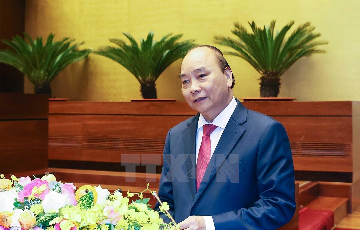 阮春福总理发表关于经济社会发展十年战略的专题报告 hinh anh 1