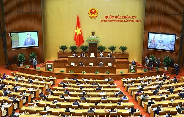 越南第十五届国会第一次特别会议隆重开幕 hinh anh 1