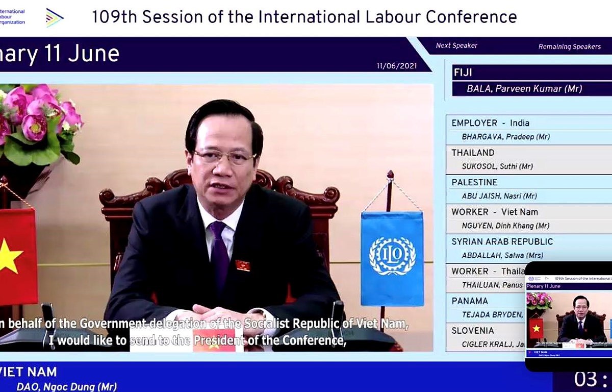国际劳工大会第109届会议: 越南承诺创造体面可持续就业机会 hinh anh 1