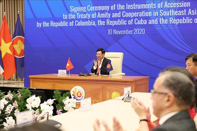 组图：哥伦比亚、古巴和南非加入《东南亚友好合作条约》 hinh anh 3